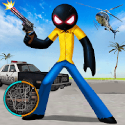 StickMan Rope Hero Vegas Mafia Fight To Survive आइकन