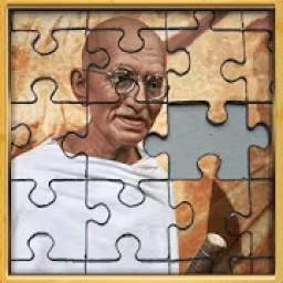 Mahatma Gandhi photos jigsaw puzzle
