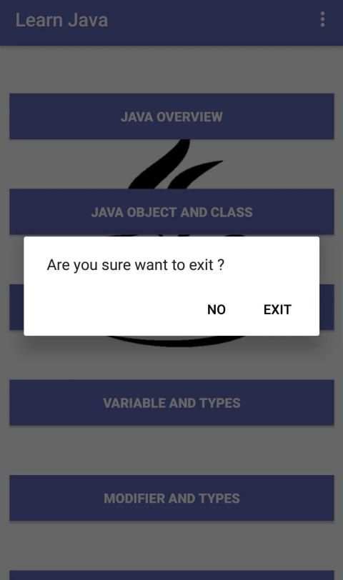 Learn Java स्क्रीनशॉट 1