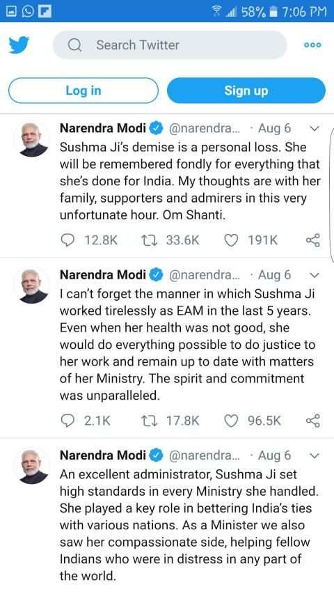 Narendra Modi Tweets screenshot 7