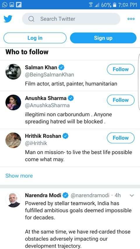 Narendra Modi Tweets screenshot 1