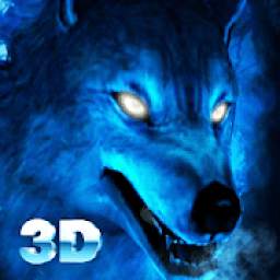 3D Ice Wolf Live Wallpaper