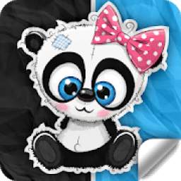 Cute Panda Stickers for WhatsApp (WAStickerApps)