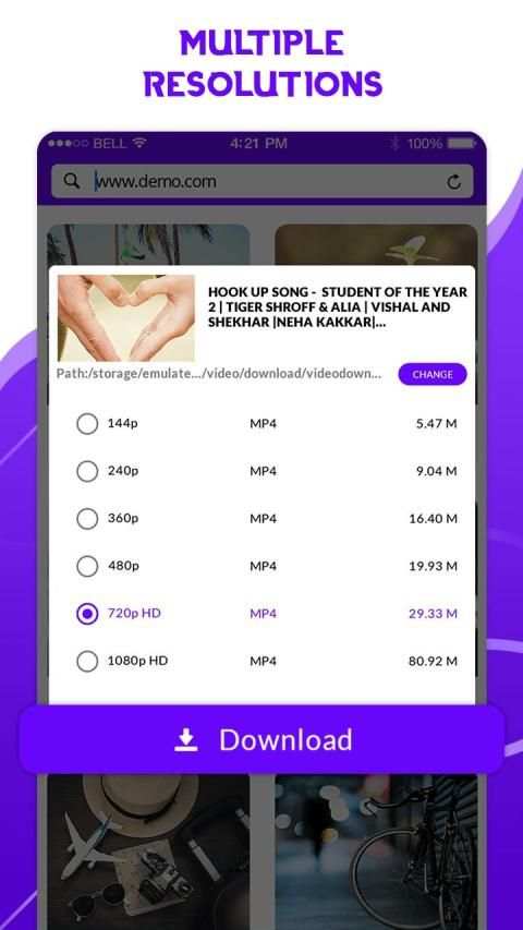 Free video downloader app - save from net स्क्रीनशॉट 3