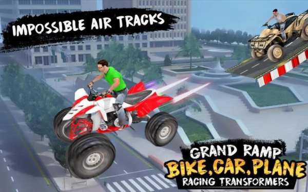 Grand Ramp Bike, Car & Plane Racing Transformers screenshot 2