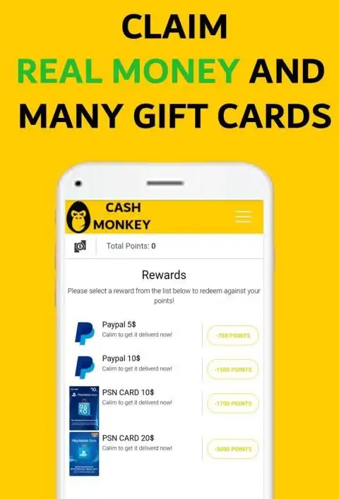 Cash Monkey - Make Money Downloading Apps screenshot 2
