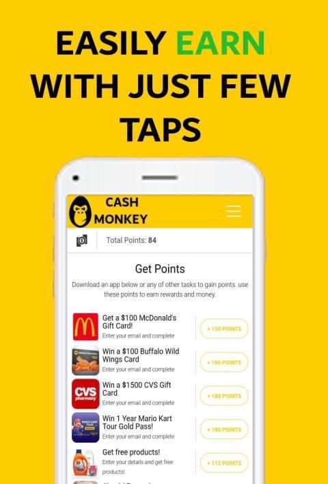 Cash Monkey - Make Money Downloading Apps screenshot 1