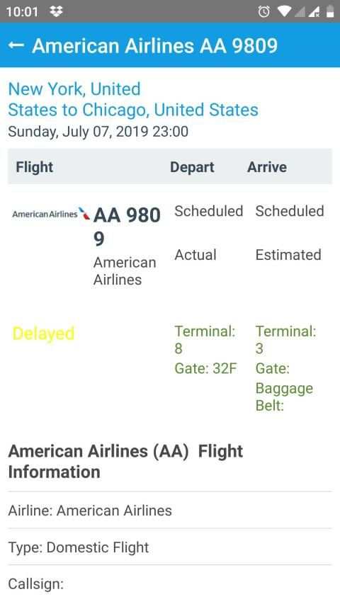 Flight Status screenshot 1