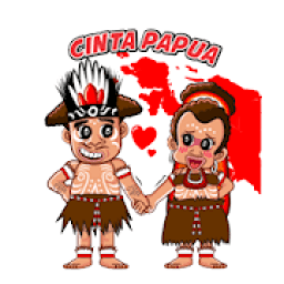 Stiker WA Love Papua आइकन