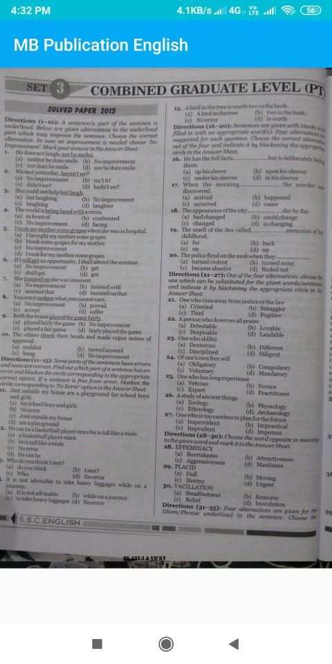 SSC : MB Publication English Book Part 1 screenshot 4