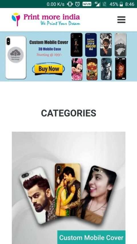 Print More - Custom Mobile Cover, Mug, T-Shirt screenshot 4