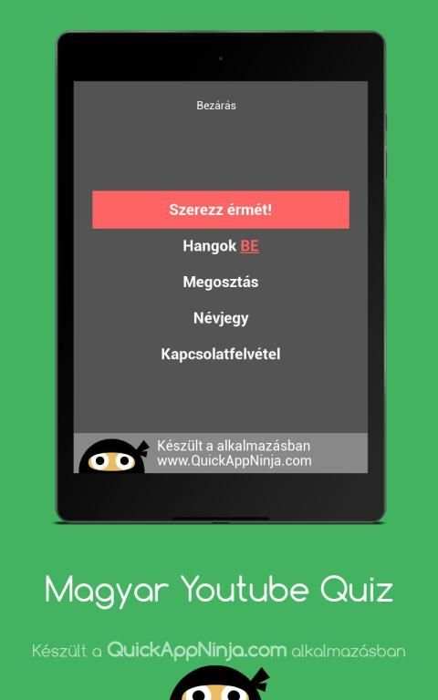 Magyar Youtube Quiz - Kvíz screenshot 1