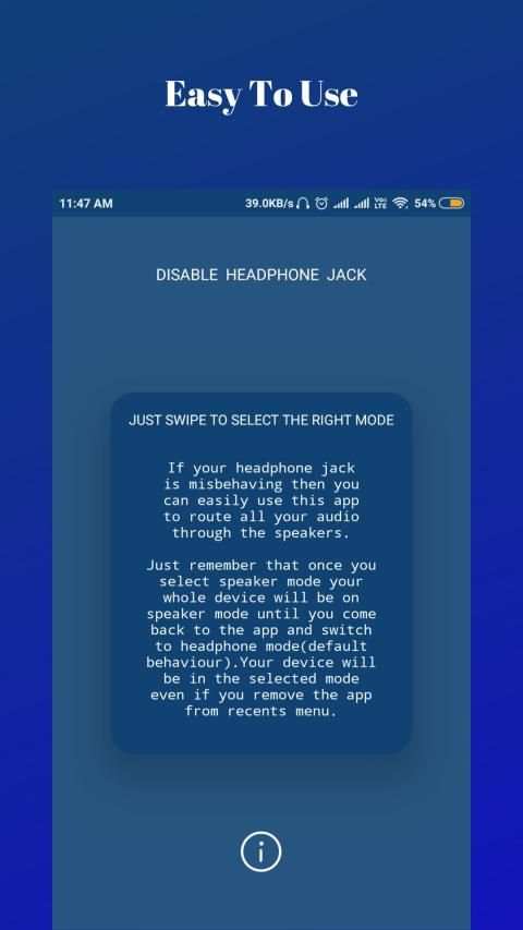 Disable Headphone(Enable Speaker) स्क्रीनशॉट 1