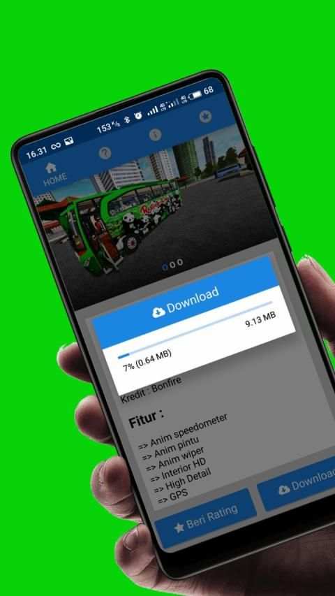 Mod BUSSID : Bus JBHD Hino AK Restu Panda screenshot 2