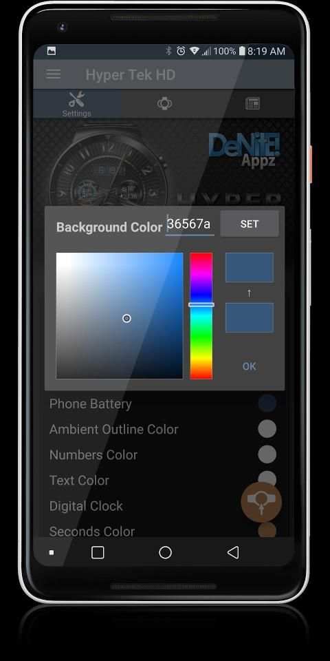 Hyper Tek HD WatchFace Widget & Live Wallpaper screenshot 23
