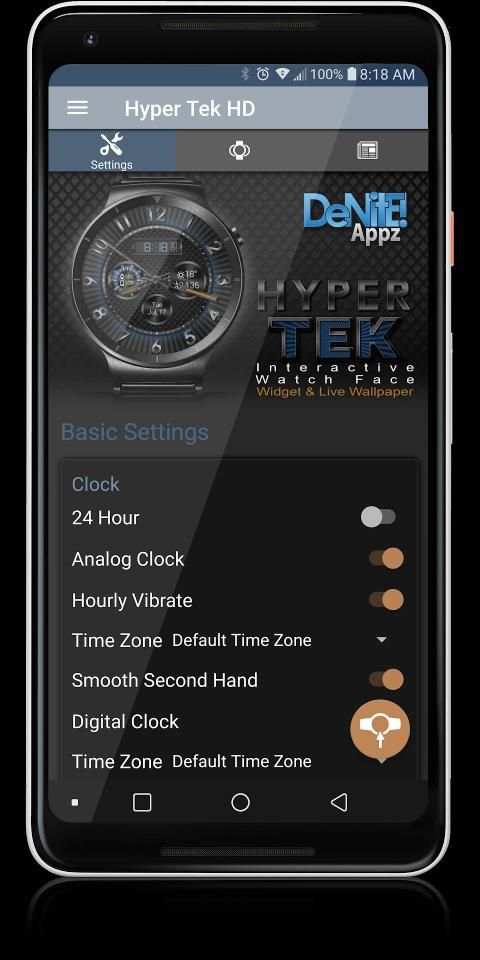 Hyper Tek HD WatchFace Widget & Live Wallpaper screenshot 26