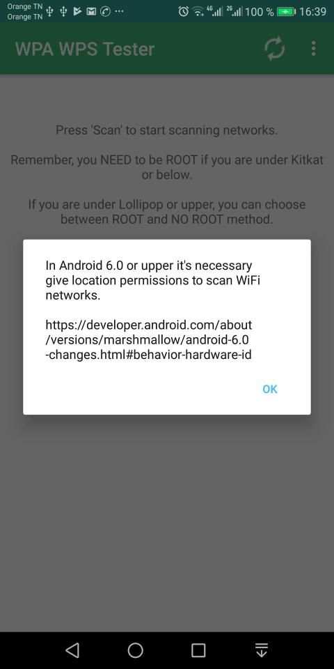 WPA WPS Tester screenshot 2