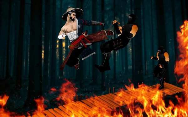 Ninja Assassin vs Samurai : Shadow fighting games स्क्रीनशॉट 4