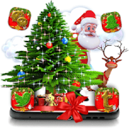 Christmas Santa Tree Launcher Theme आइकन