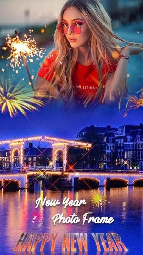 Happy New Year Photo Frames स्क्रीनशॉट 6