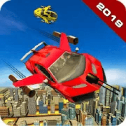 ikon Futuristic Flying Car Shooting: Real Auto Combat