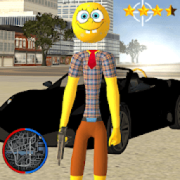 Stickman Sponge Rope Hero Gangstar Crime आइकन