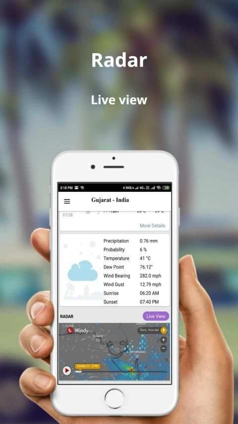 Weather Forecast App स्क्रीनशॉट 2