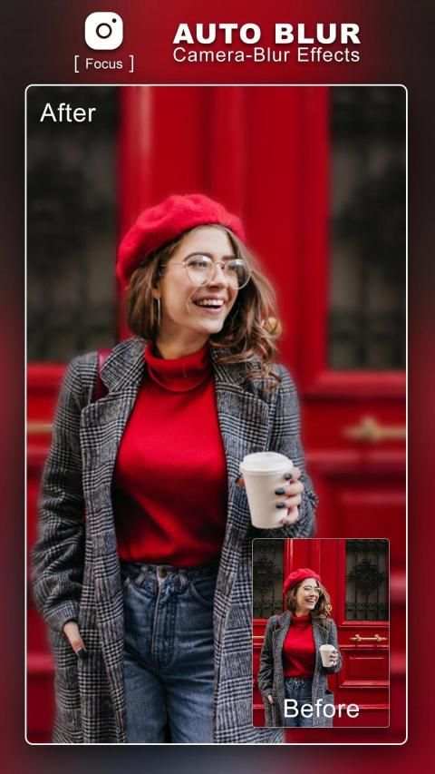 Auto Blur Camera- Blur photo background & DSLR screenshot 1