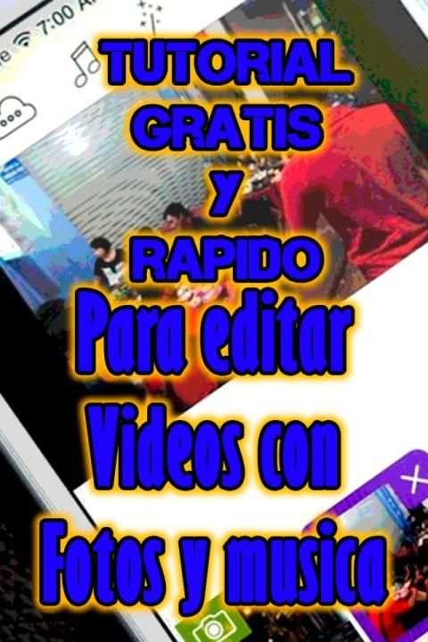 Editar Vídeos con Fotos y Música Tutorial screenshot 1