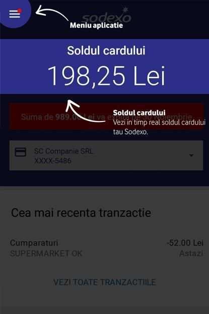 Card Sodexo Romania स्क्रीनशॉट 13