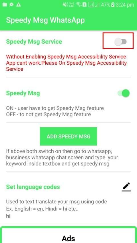 Speedy msg for WhatsApp screenshot 7