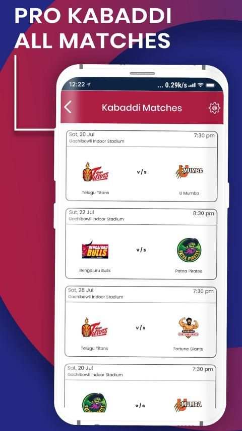 Pro Kabaddi 2019 League : Live Score, Schedule screenshot 3