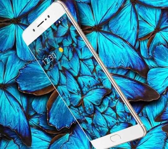 Blue Pattern Butterfly Theme स्क्रीनशॉट 4