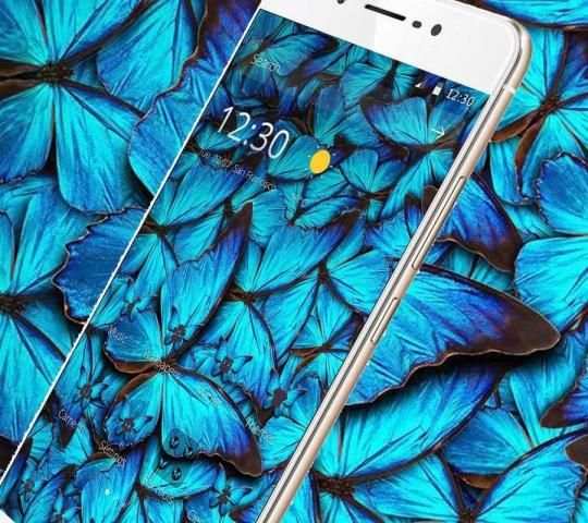 Blue Pattern Butterfly Theme स्क्रीनशॉट 2