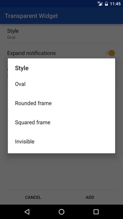 Transparent Widget screenshot 4