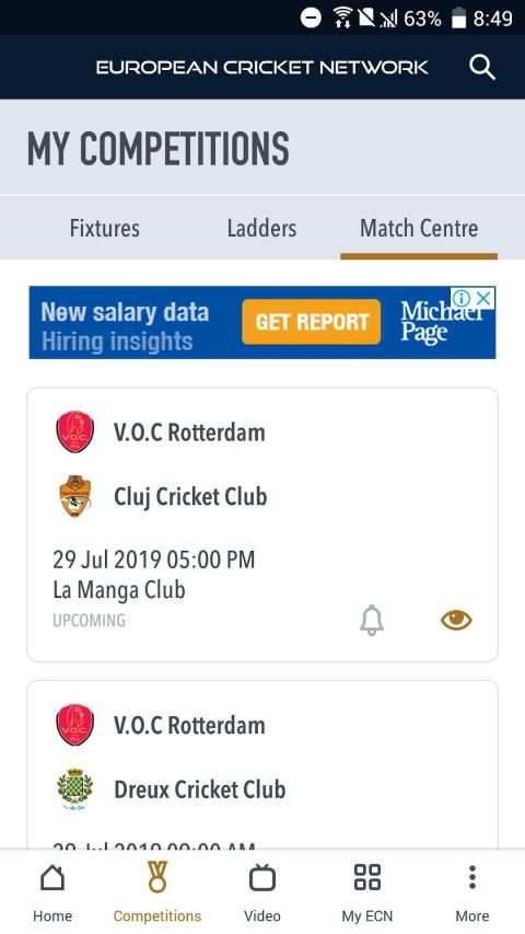 ECN - European Cricket Network screenshot 3