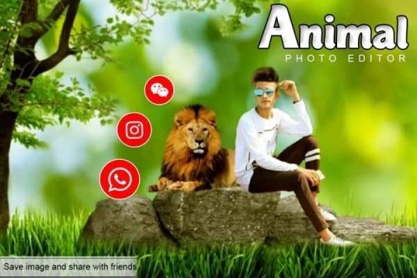 Animal Photo Editor स्क्रीनशॉट 1
