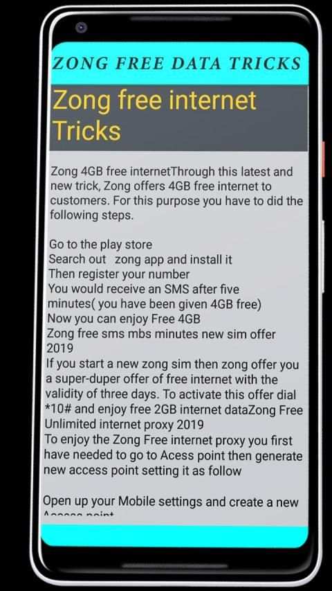 Daily Free internet Data 3g 4g free data Tricks screenshot 1