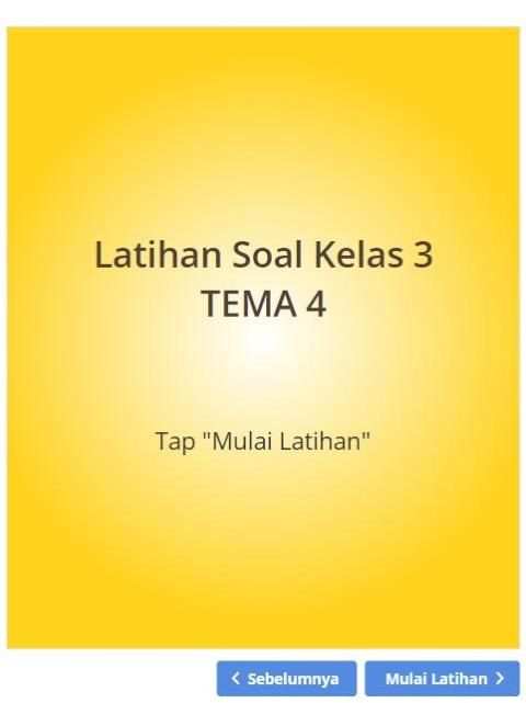 Latihan Soal SD Kelas 3 Tema 4 screenshot 4