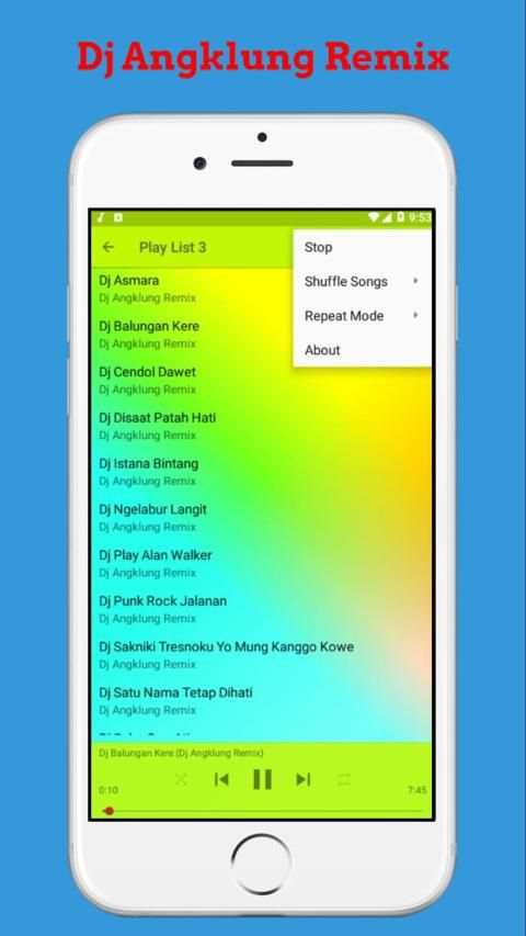 Dj Angklung Remix Full Bass screenshot 1