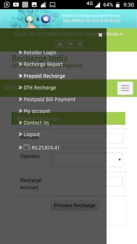 Recharge India स्क्रीनशॉट 1