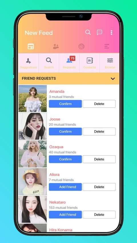 Mini for Social Network - Themes, emojis, funny screenshot 5