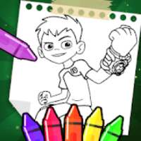 Ben Coloring 10 Aliens