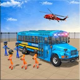 Police Stickman Prisoner Transport Simulator