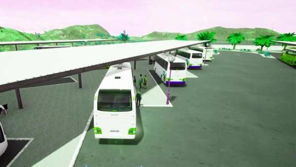 World Tourist Bus Racing Simulator:River Bus Drive स्क्रीनशॉट 2