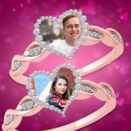 Lovely Ring Photo Frames : Love Couple Rings