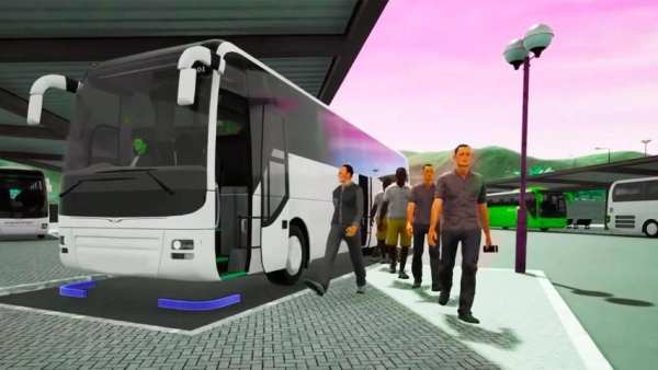World Tourist Bus Racing Simulator:River Bus Drive स्क्रीनशॉट 10