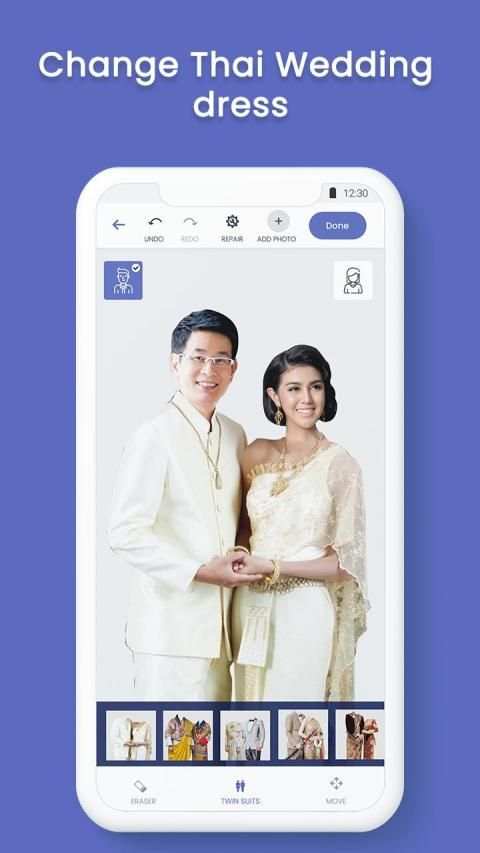 Thai Wedding Dress Photo Suit screenshot 5