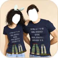 Couple T-Shirt Suit Photo Editor