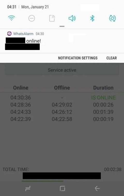WhatsAlarm 4 screenshot 2